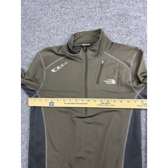 The North Face Pullover Mens Small Green Gray Flight Series Quarter Zip Running - Picture 5 of 8